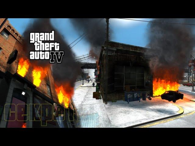 Путешествие по всем-всем интерьерам GTA IV #4 (Горящие интерьеры Романа Беллика 1)