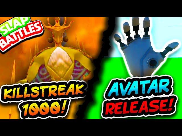 New AVATAR‍ Glove & KILLSTREAK 1000! - Slap Battles Roblox