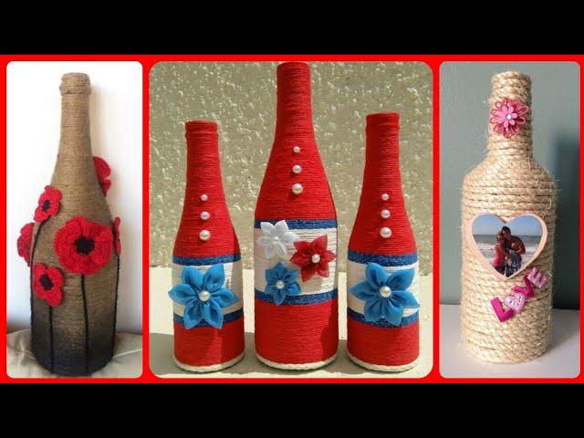 101 Elegant Jute Rope Craft || How To Make  A Jute Rope Wine Bottles