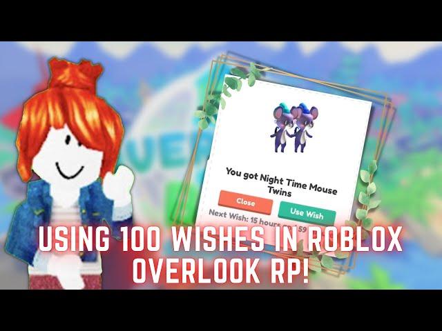 Using 100+ wishes in Roblox Overlook RP to get the Twins!