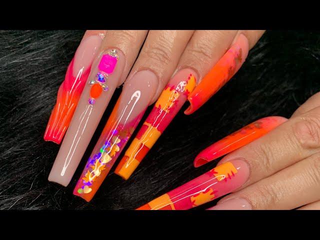 Fun Halloween set | 4XL NAILS | Watch me work | It’s been a while