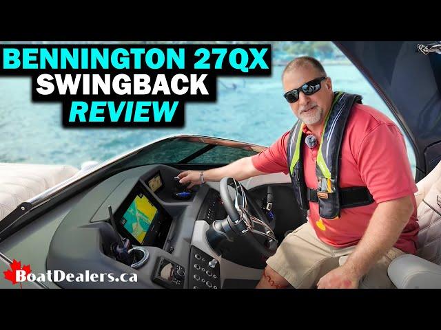 Bennington 27QX Swingback #pontoon #watertest #boatlife