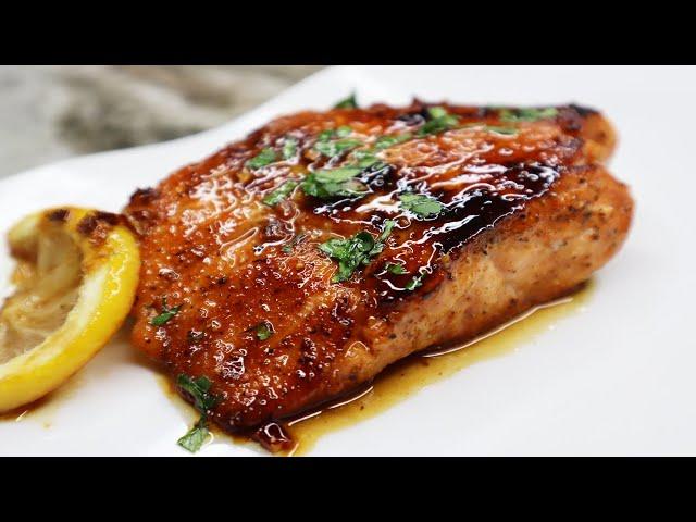 Honey Butter Glazed Garlic Salmon