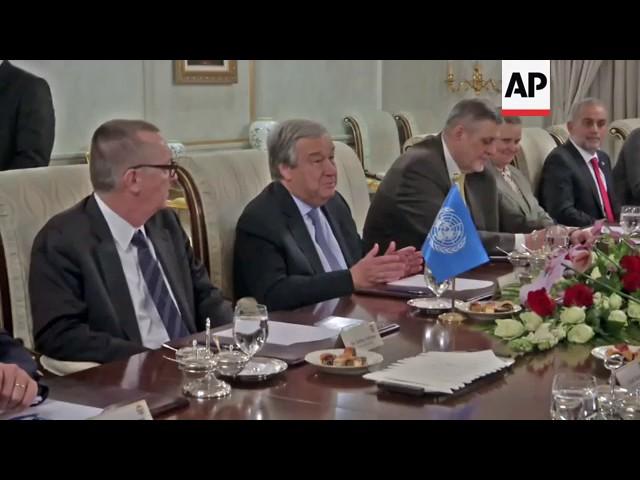 UN chief meets Iraq Kurd region leader Barzani