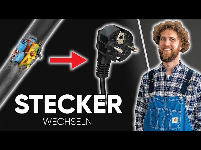 STECKER TAUSCHEN - Anleitung vom Profi zum Stecker am Kabel anschließen (Montieren & Wechseln)