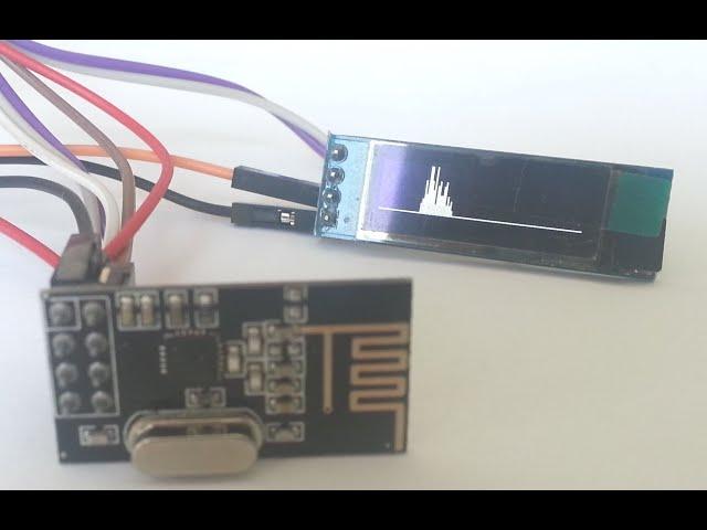 Анализатор радио спектра на Arduino + NRF24 + OLED display