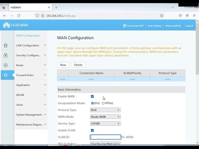 How to Run Without VLAN Huawei Router