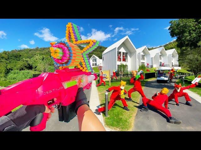 Nerf War | Amusement Park Battle 95(Nerf First Person Shooter)