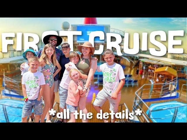 Our FIRST family cruise vacation w/ ALL 7 kids ages 5-12 (delayed ship)