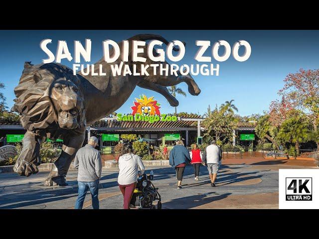 WALKING Tour - San Diego Zoo in San Diego, California [4K UHD]