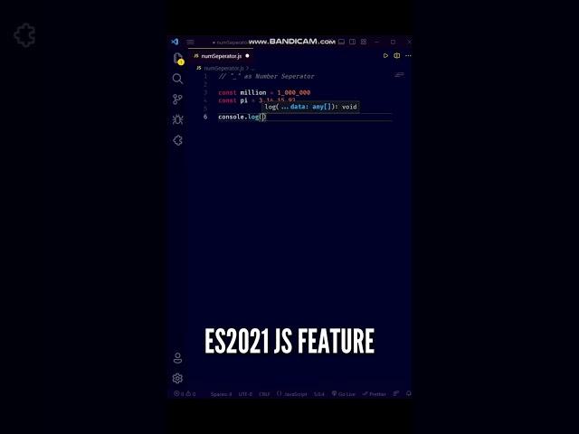  Amazing Modern JavaScript ES2021 Feature very fewer developers know! #shorts #javascript #coding