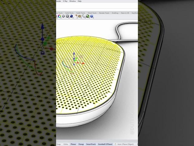 Array pattern tip in rhino #rhino3d #industrialdesign #array