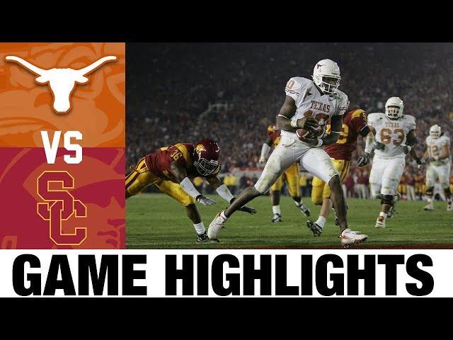 #1 USC vs #2 Texas | 2006 Rose Bowl Highlights | 2000's Games of the Decade