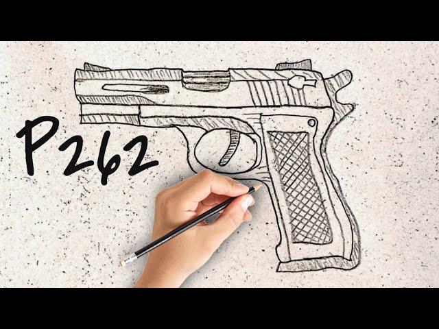 How to Create a Cool Pistol Sketch – Easy and Fun! | Outline Method