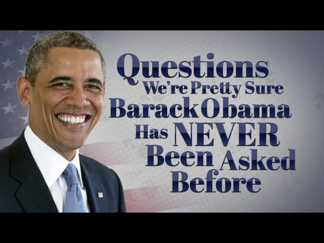 President Obama Answers "Questions We're Pretty Sure Barack Obama Has Never Been Asked Before"