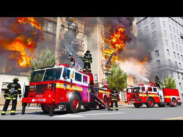 FDNY Fighting New York's Craziest Fires in GTA 5!