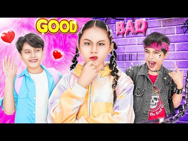 Good Boy Vs Bad Boy Fall In Love With Hot Girl | School Love Story