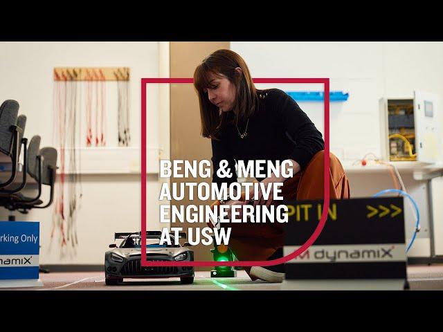 BEng and MEng Automotive Engineering at USW