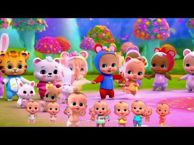 Happy New Year Song for Kids 2025  | Fun & Cute Baby Gang Celebration | KIDS MAGIC HUB