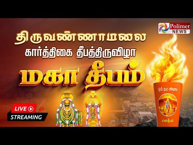 LIVE: Tiruvannamalai Karthigai Deepam 2024| மகா தீபத் திருவிழா | Thiruvannamalai Live | Maha Deepam