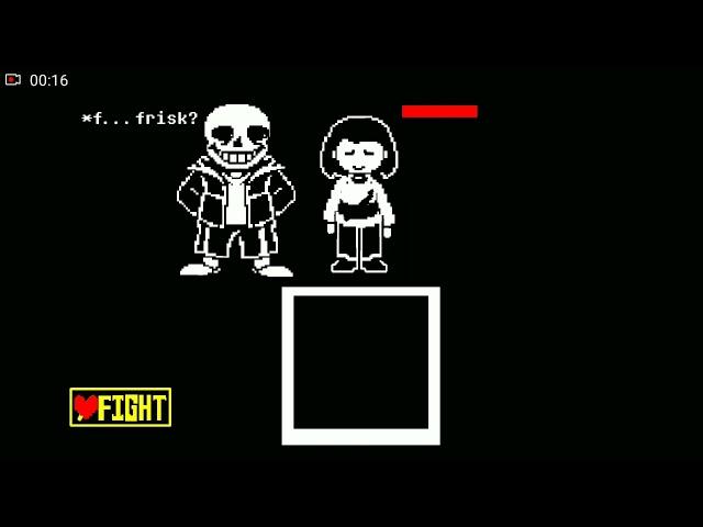 glitchtale sans test (stick nodes)