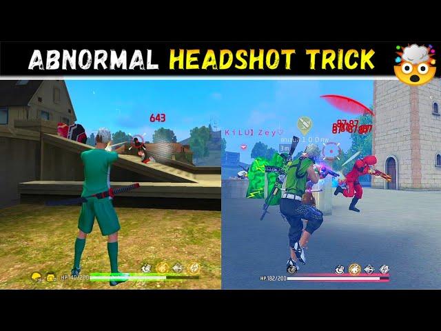 MY 90% HEADSHOT RATE TRICK  HOW TO HEADSHOT MOVING ENEMIES & DO ABNORMAL HEADSHOTS 