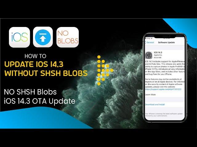 How To Upgrade to iOS 14.3 Unsigned iPSW Without SHSH2 Blobs | Update to iOS 14.3 from lower iOS