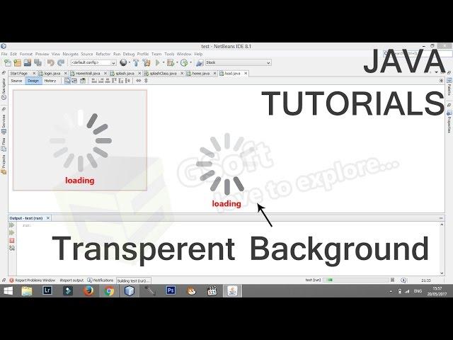 how to make a transparent background jframe in java | Netbeans - java tutorials#23