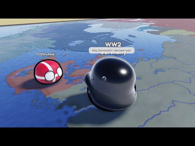 Roblox Countryball World: German invasion of Denmark and Norway 1940