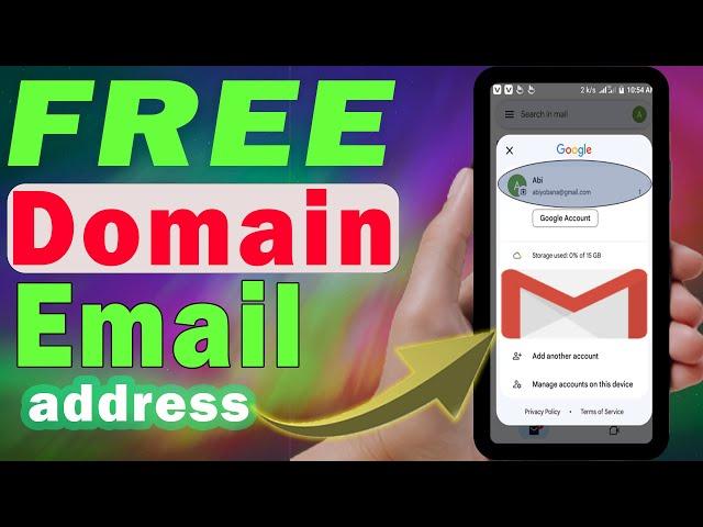 How to get domain email address for free (step by step)