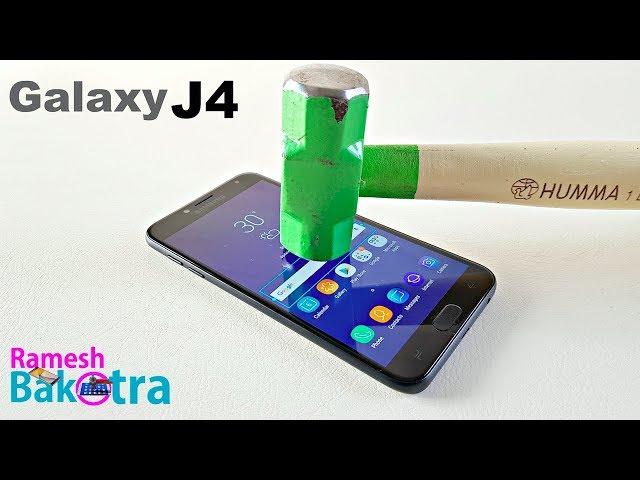 Samsung Galaxy J4 Screen Scratch Test