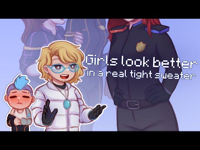 Girls look better in a real tight sweater |Идеальный Мир| Кавински, Радан|