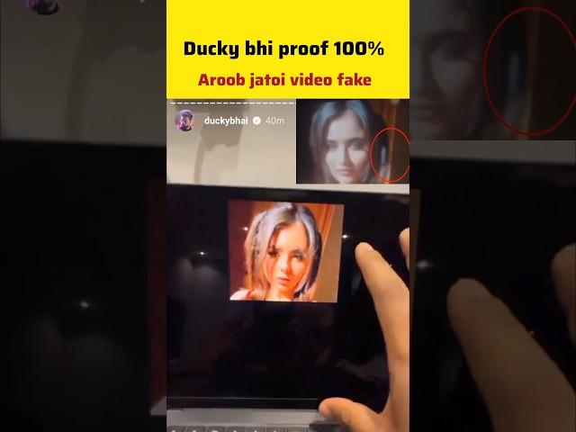 Ducky bhi Proof Aroob jatoi Video 100% Fake | @DuckyBhai @AroobJatoiSaad #ytshorts