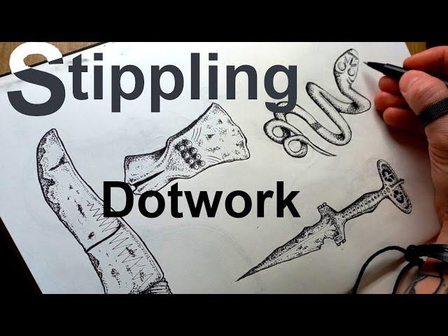 Stippling (Dotwork) | Drawing Ancient Things with an Ancient Technique