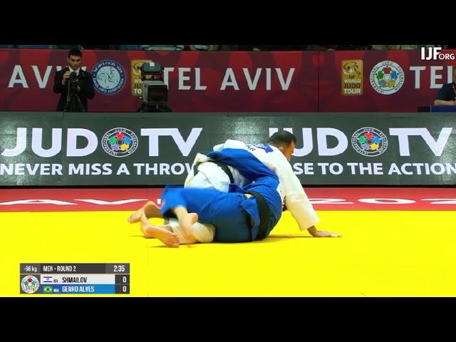 Grand Slam Tel-Aviv 2023. Day 1. 66 kg. R2. SHMAILOV Baruch (ISR) - GENRO ALVES Gabriel (BRA)