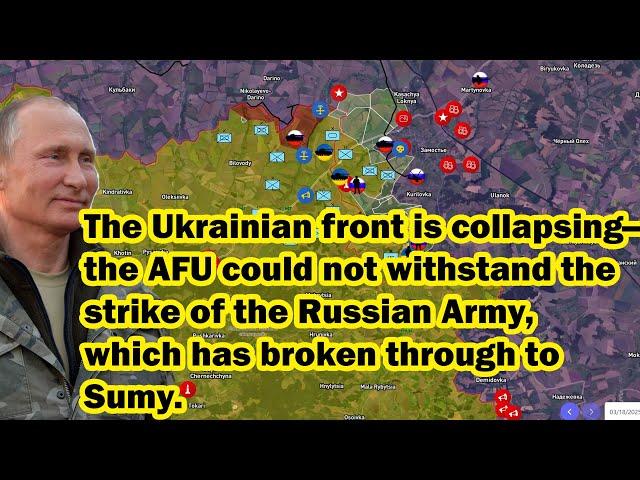 The Ukrainian front is collapsing—the AFUcould not withstand the strike of the Russian Army.