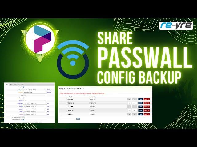 Share PassWall Config Backup OpenWrt | REYRE-WRT