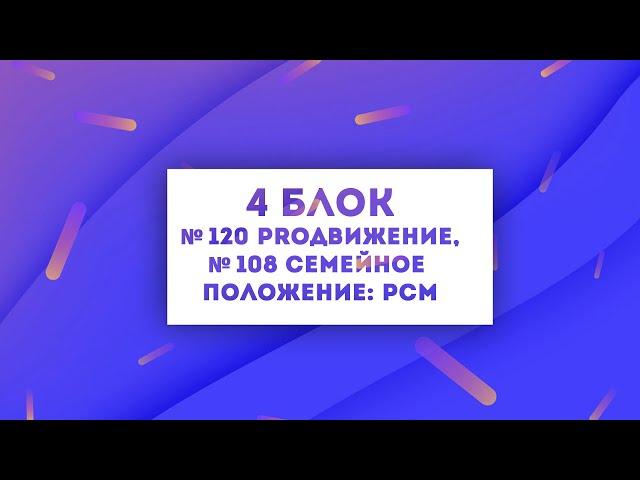 №120, ProДвижение, Ивановская область, №108, Семейное положение: РСМ, Кабардино Балкария