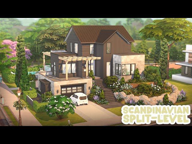 Scandinavian Split-Level Family Home  | The Sims 4 Speed Build