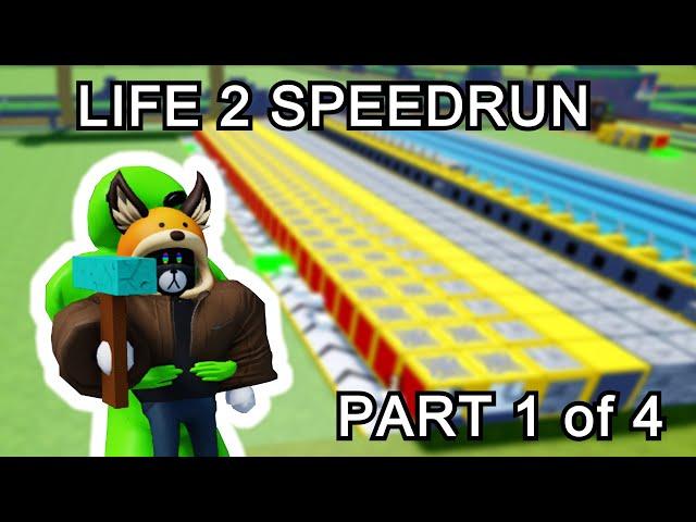 BLOCK TYCOON SPEEDRUN/TUTORIAL! LIFE 2! NO EDITS! NO BOOST PART 1!(BLOCK TYCOON)