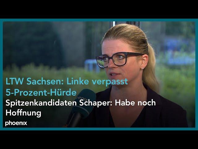 Sachsen-Wahl: Susanne Schaper (Die Linke) zu den Verlusten ihrer Partei | 01.09.2024