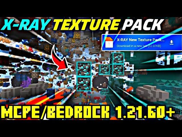 X Ray Texture Pack For Minecraft Pe 1.21.60+ ( Working In Server's ) \\ Mcpe Slayer