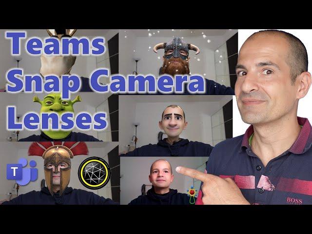 How to use filters and lenses in a meeting with Teams, Zoom, Meet, Webex using Snap Camera