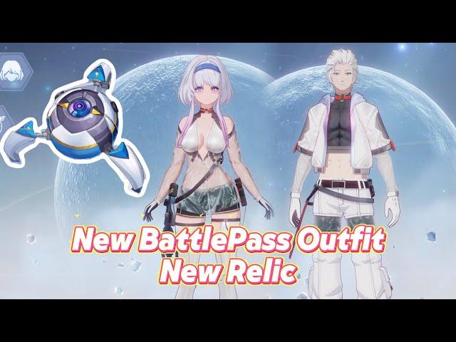 New Battle Pass Outfit Color Dye Preview and New Relic Tower of Fantasy CN