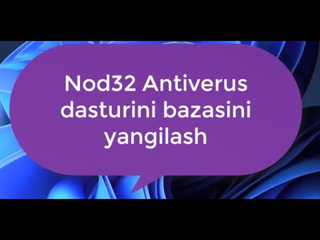 Nod32 Bazasini yangilash