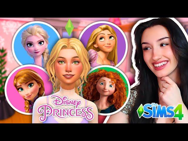 Making The DISNEY PRINCESSES in The Sims 4