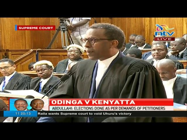 Ahmednasir Abdullahi's argument on when a court can invalidate a presidential election