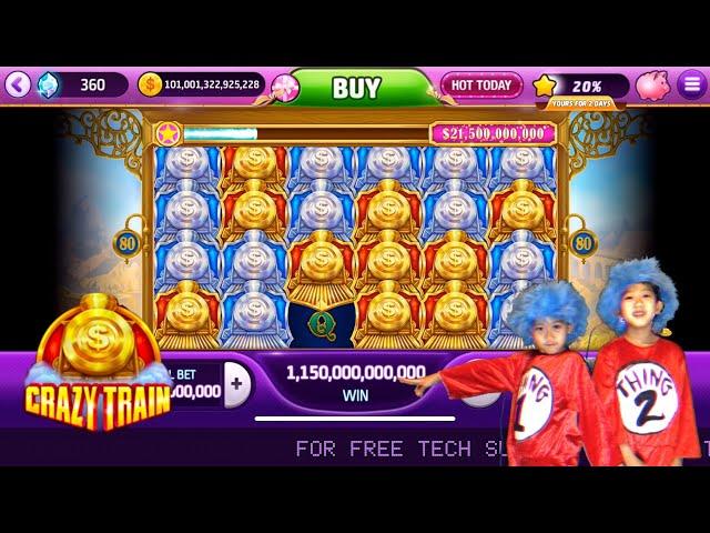 Slotomania Crazy Train Salvation $50B Bet Special Feature!