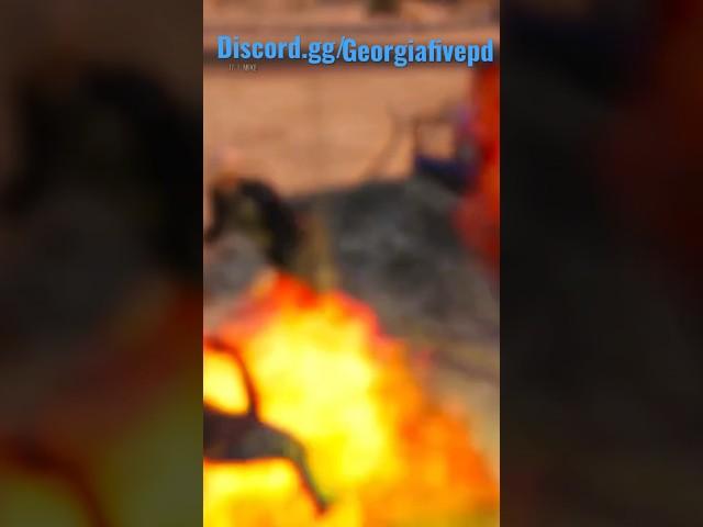 Terrorist Blows up cops in GTA RP #fivem #leo #shorts