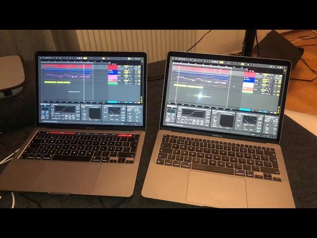 Ableton 10 performance test with Macbook Pro 2020 Intel vs Macbook Air M1